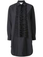 Max Mara Ruffle Trim Tunic Dress - Black