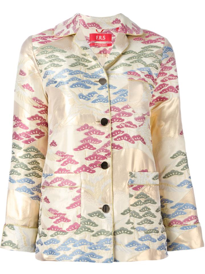 F.r.s For Restless Sleepers Jacquard Blazer - Multicolour