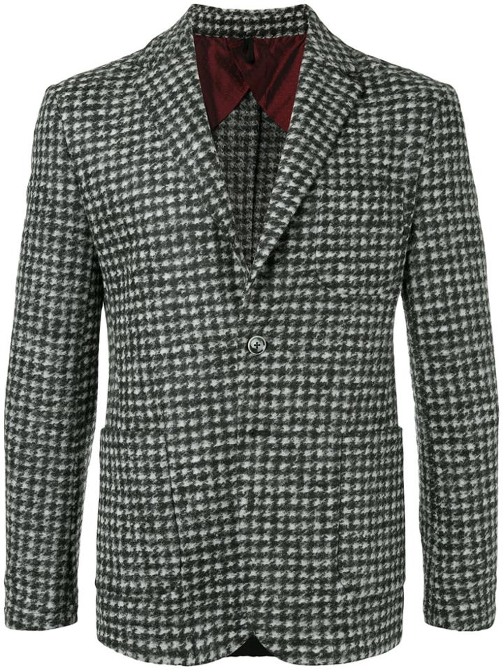 Estnation Checked Blazer - White