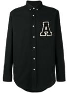 Ami Alexandre Mattiussi - 'a' Patch Shirt - Men - Cotton - 38, Black, Cotton