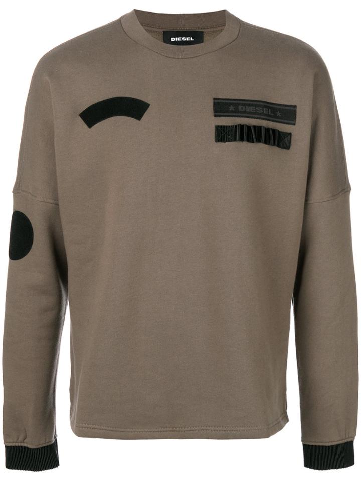 Diesel Patch Detail Sweatshirt - Green