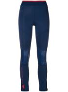 Adidas By Stella Mccartney Side Panel Performance Leggings - Blue