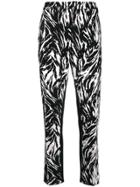 Nº21 Animal Print Trousers - Black
