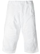 Alexandre Plokhov - Panelled Shorts - Men - Cotton/spandex/elastane - 46, White, Cotton/spandex/elastane