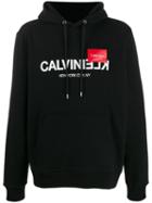 Calvin Klein Logo Tape Hoodie - Black