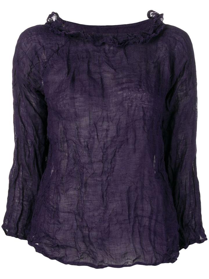 Daniela Gregis Wrinkled Effect Blouse - Purple