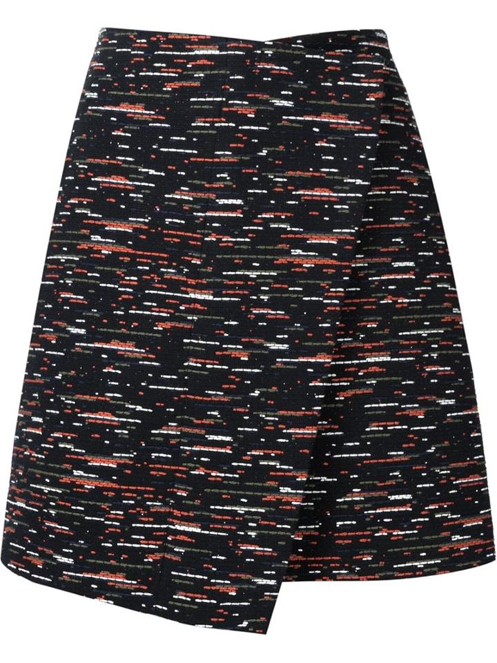 Grey Jason Wu Tweed A-line Wrap Skirt