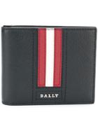Bally Tarrish Stripe Detail Billfold Wallet - Black