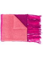 Semicouture Oversized Tonal Scarf - Pink