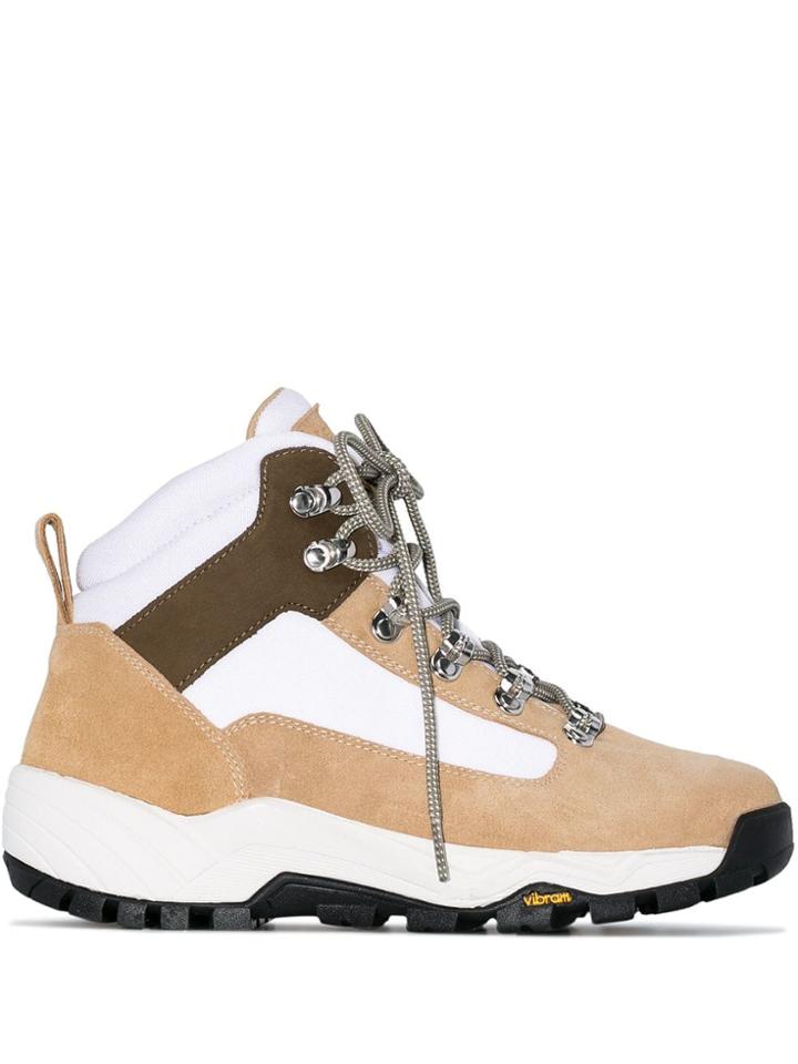 Diemme Beige Cortina Suede High-top Sneakers - Neutrals