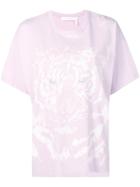 See By Chloé Oversized Tiger Print T-shirt - Purple