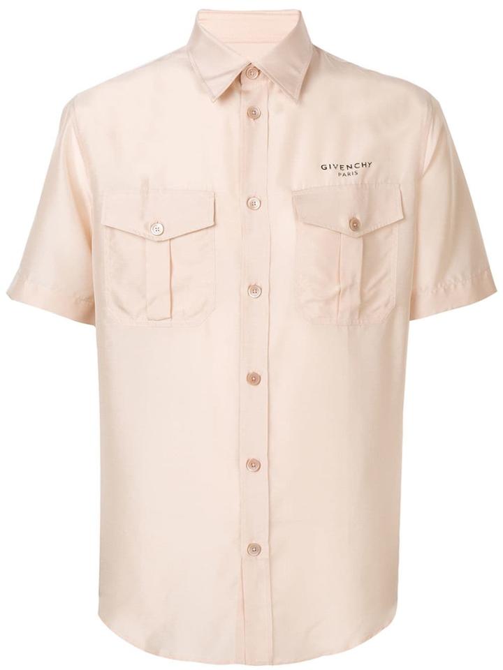 Givenchy Logo Button-up Shirt - Pink