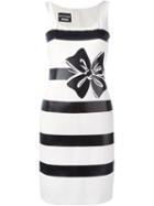 Boutique Moschino Stripe And Bow Fitted Dress