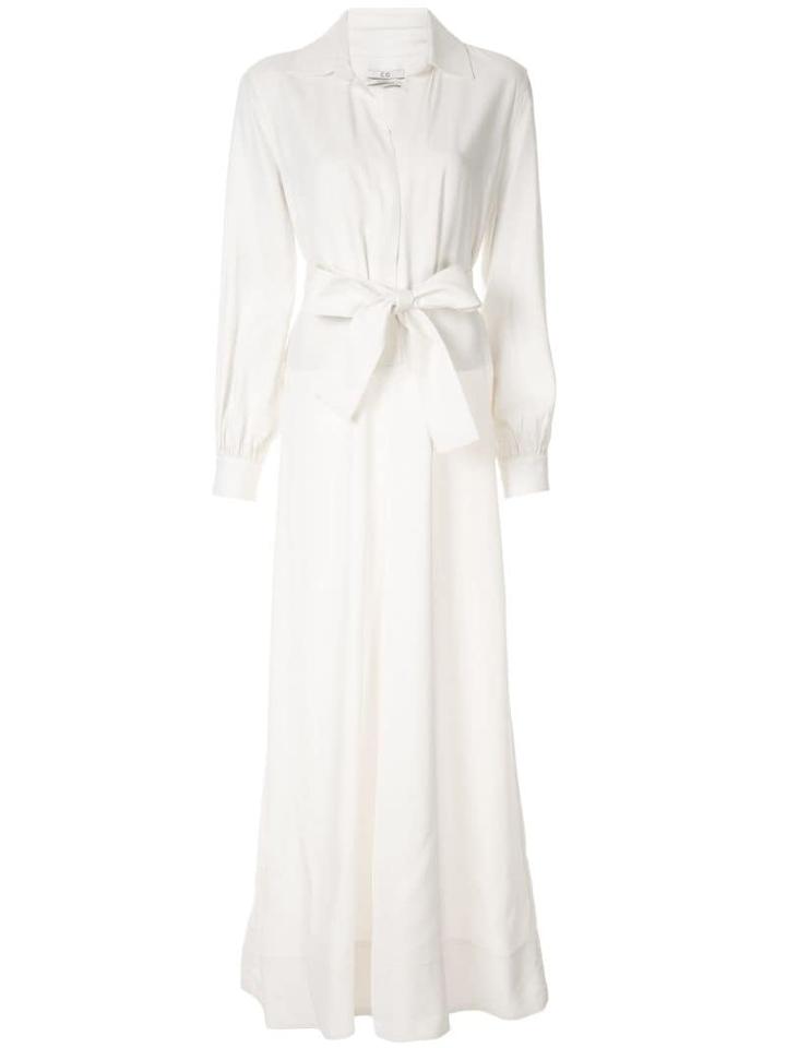 Co Belted Wide-leg Jumpsuit - White