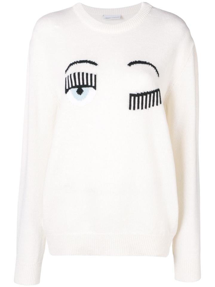 Chiara Ferragni Flirting Intarsia Sweater - White