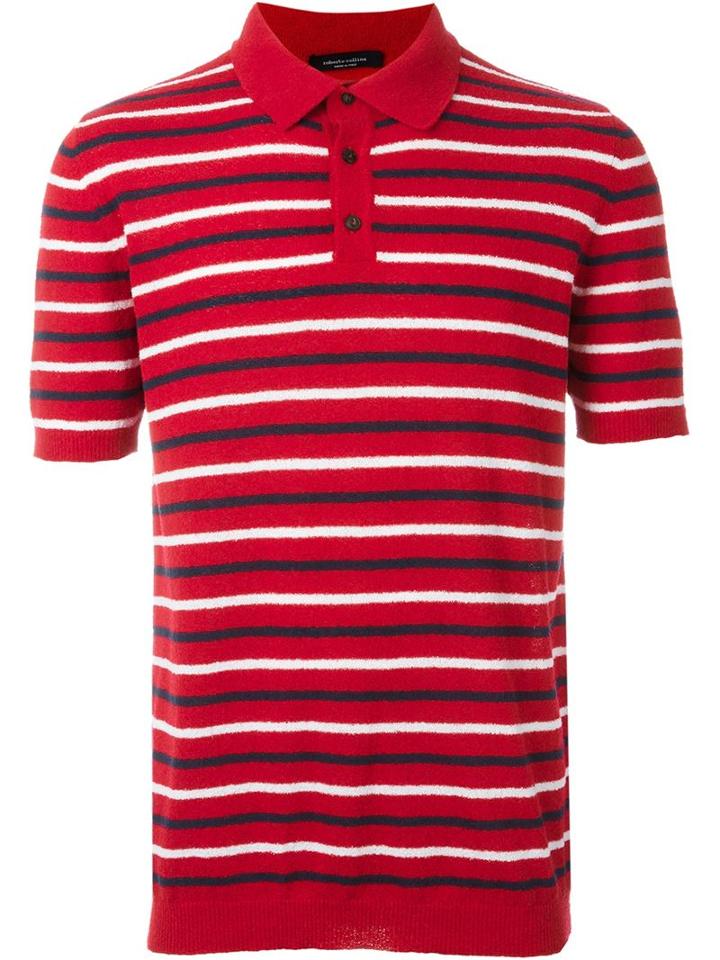 Roberto Collina Terry Towelling Polo Shirt