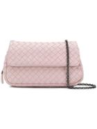 Bottega Veneta Intrecciato Weave Shoulder Bag - Pink