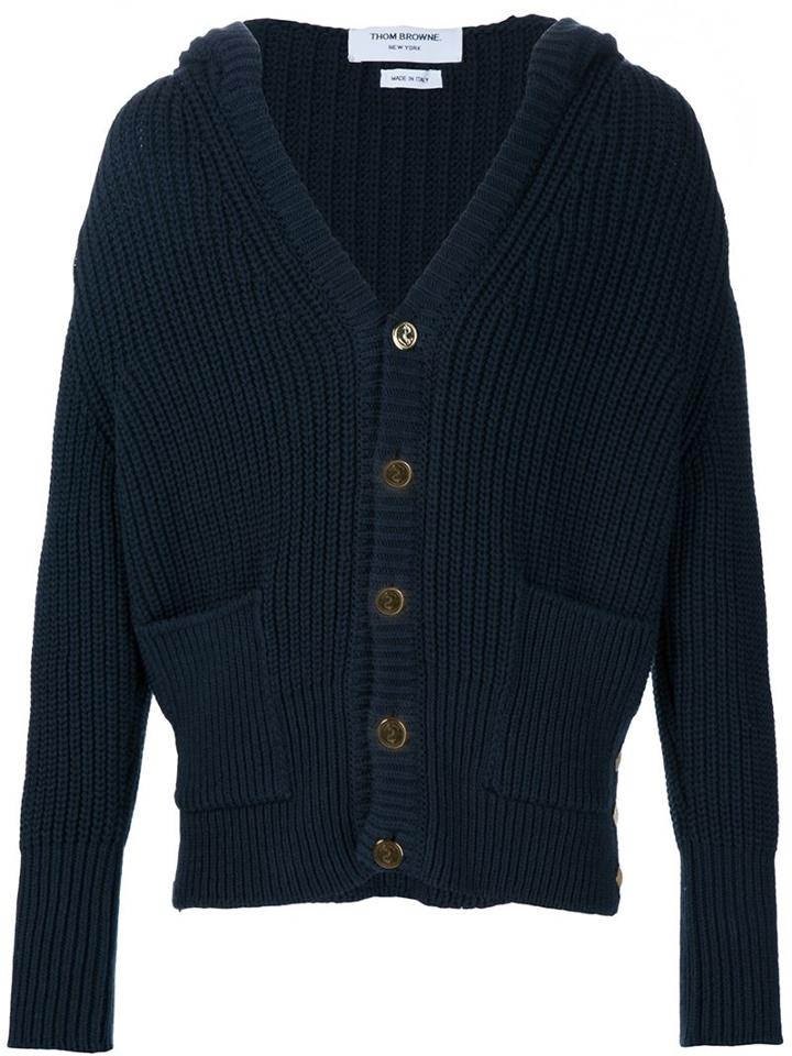 Thom Browne Ribbed Knit Cardigan