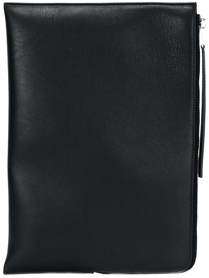 Rick Owens Large Zipped Clutch