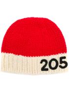 Calvin Klein 205w39nyc Contrast Logo Beanie Hat - Red