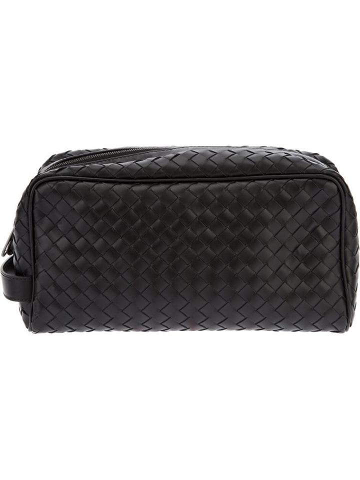 Bottega Veneta Nero Intrecciato Beauty Case - Black