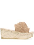 Manebi Yucatan Wedge Mules - Neutrals