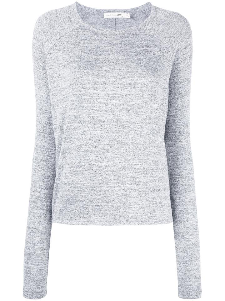 Rag & Bone /jean Crew Neck Jersey Top, Women's, Size: Medium, Grey, Rayon/polyester/spandex/elastane