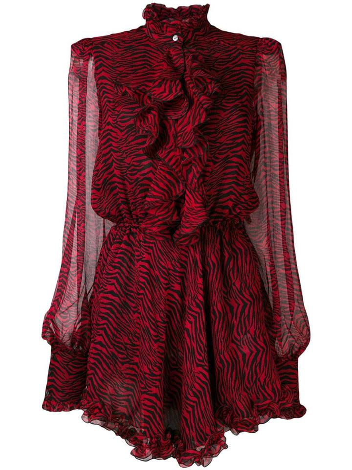 Redemption Printed Ruffle Mini Dress