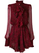 Redemption Printed Ruffle Mini Dress