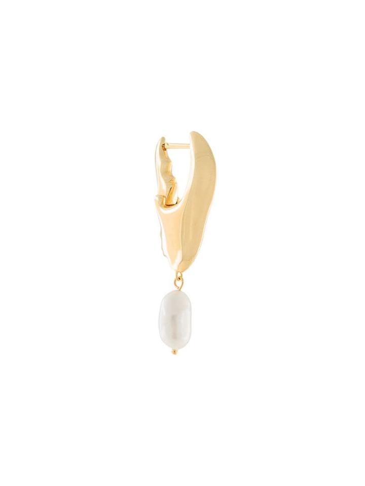 Ooak Lobster Cutter Single Earring - Gold