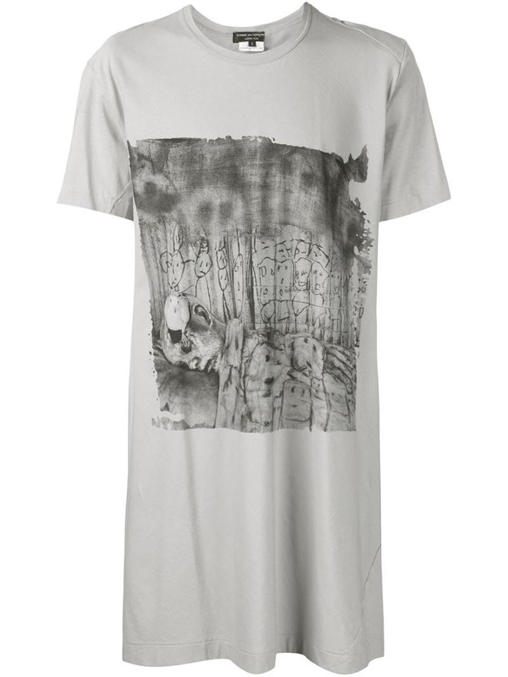 Comme Des Garcons Homme Plus Long Printed T-shirt