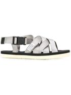 Suicoke Push Buckle Cross Strap Sandals - Grey