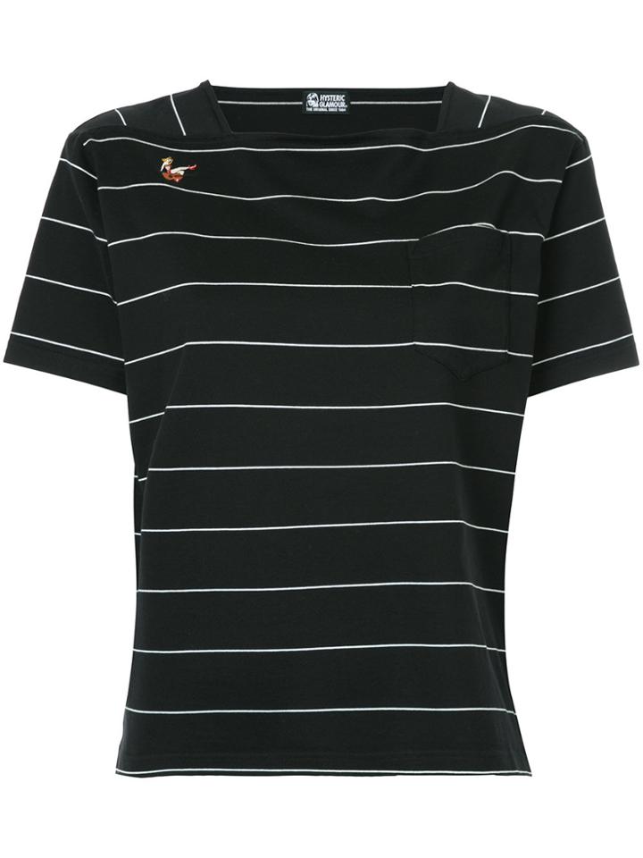 Hysteric Glamour Striped T-shirt - Black