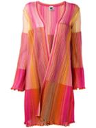 M Missoni Patchwork Frill Trim Cardigan, Women's, Size: 44, Pink/purple, Polyamide/viscose/metallic Fibre
