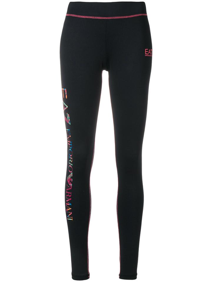 Ea7 Emporio Armani Logo Leggings - Black