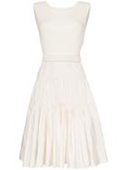 Moncler Belted Midi-dress - White