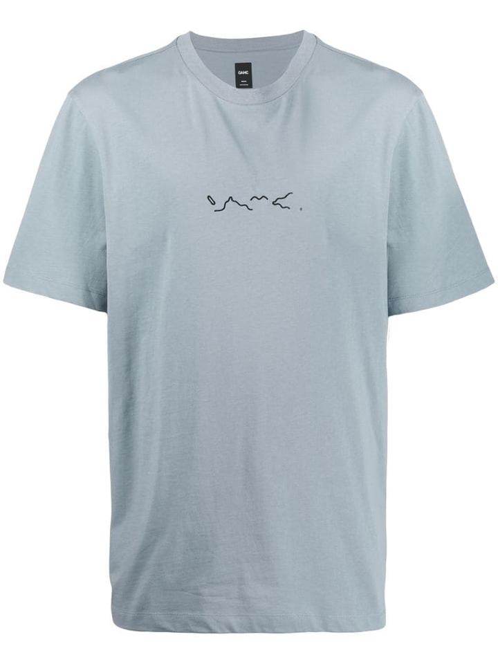 Oamc Rear Print T-shirt - Blue