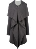 Rick Owens Lilies Waterfall Jacket, Women's, Size: 40, Grey, Cotton/polyamide/polyester/angora