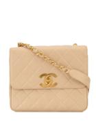 Chanel Pre-owned Diamond Quilted Chain Shoulder Bag - Neutrals