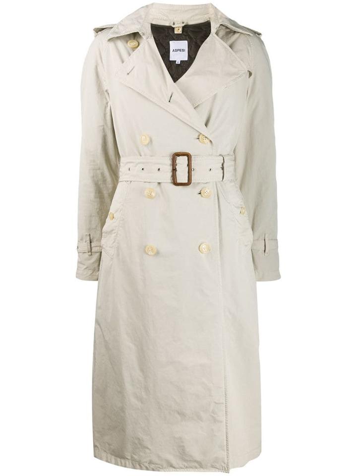 Aspesi Relaxed Fit Trench - Neutrals