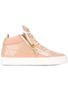 Giuseppe Zanotti Design Kriss Hi-top Sneakers, Women's, Size: 39, Pink/purple, Calf Leather/rubber