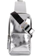1017 Alyx 9sm Silver-toned Metallic Cross Body Backpack
