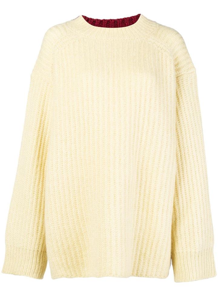 Calvin Klein 205w39nyc Two-tone Sweater - Yellow & Orange