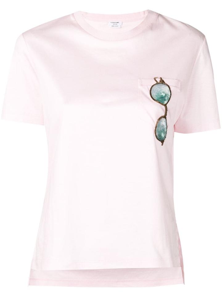 Thom Browne Trompe L'oiel Sunglasses Patch Tee - Pink