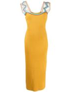 Y/project Fitted Slip Dress - Yellow