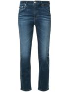 Ag Jeans Isabelle Five-pocket Cropped Straight Leg Jeans - Blue
