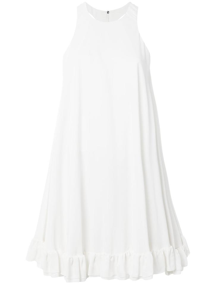 Msgm Sleeveless Swing Dress - White