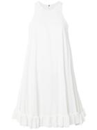 Msgm Sleeveless Swing Dress - White