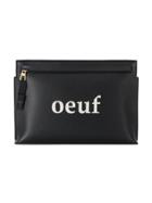Loewe Oeuf Leather T Pouch - Black