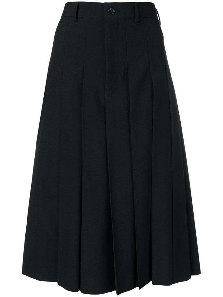 Comme Des Garçons Comme Des Garçons Classic Pleated Culottes - Black